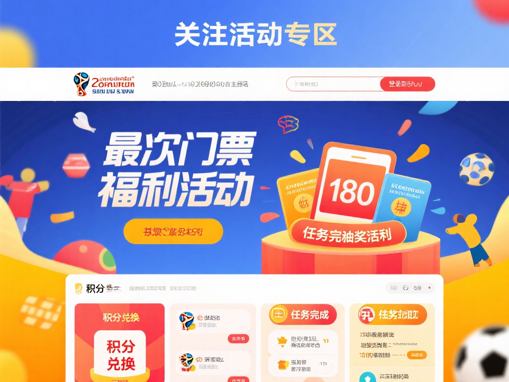 关注活动专区：登录后，进入世界杯专题页面，查看最新